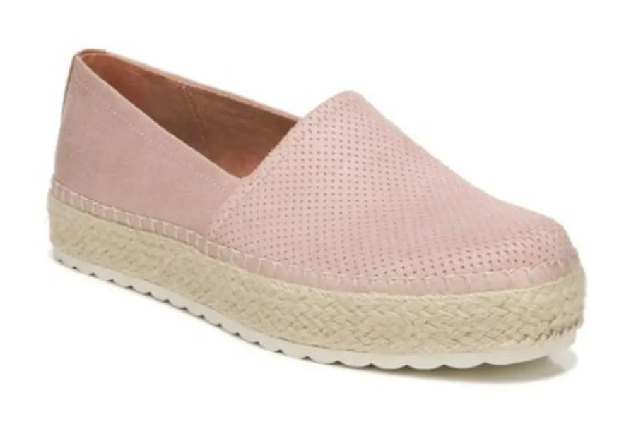 Dr. Scholl’s Espadrilles Womens Size 8 Pink Perforated Slip On Sunray Shoes
