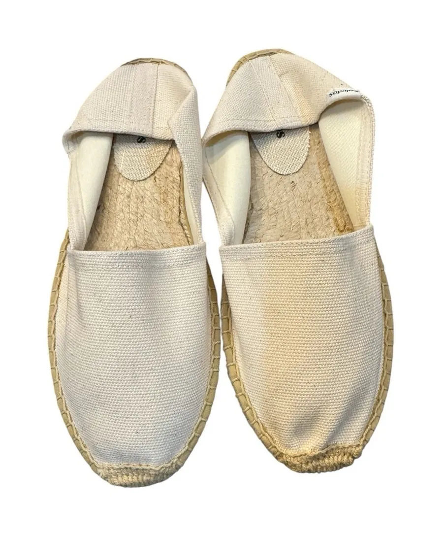 Soludos Original Espadrille Piedra Off White Women's size 7 7.5