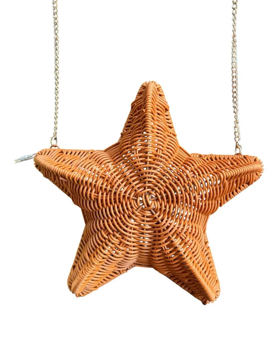 NWT Tommy Bahama Starfish Wicker Crossbody Bag - Woven Novelty Purse