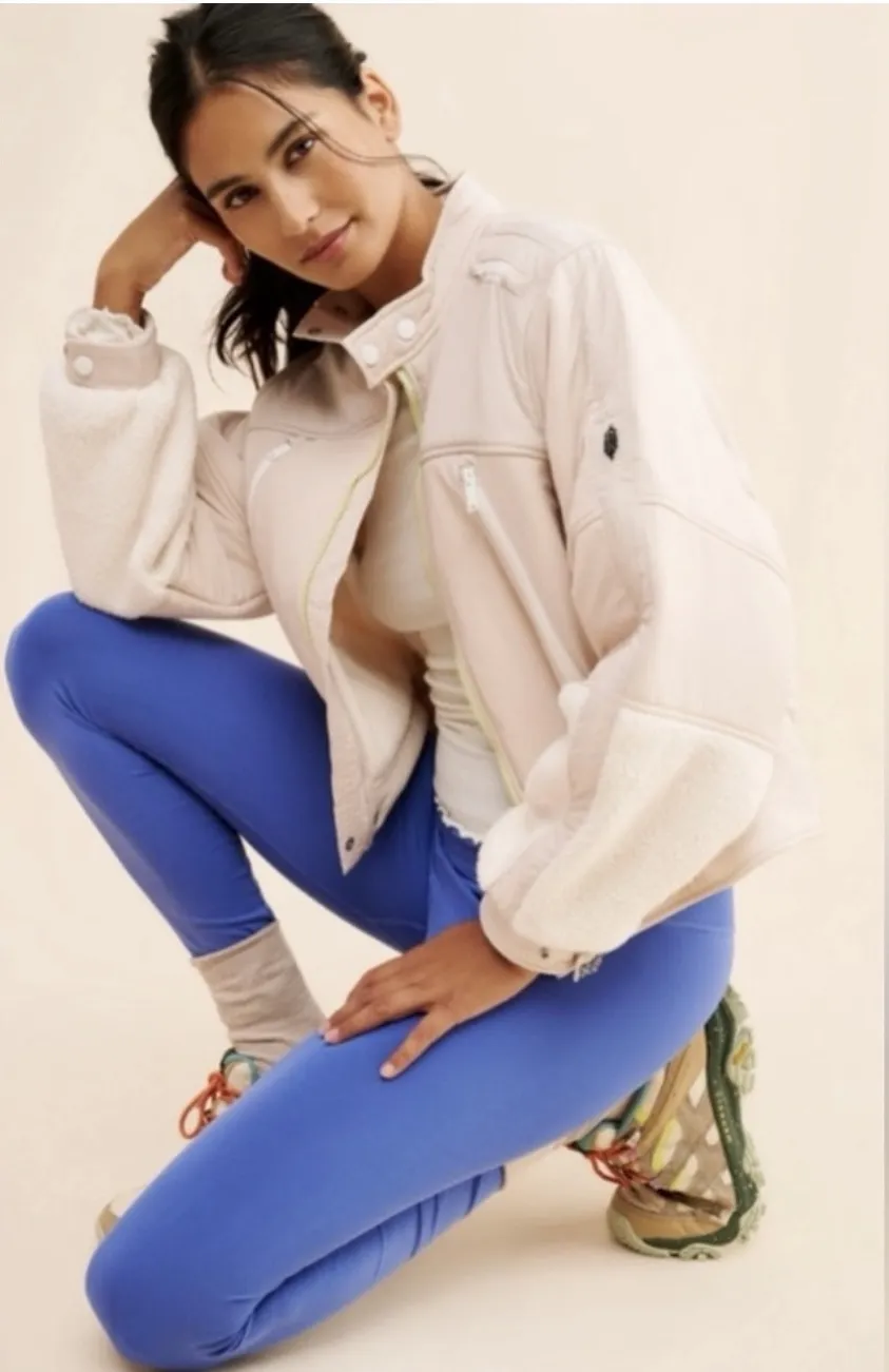 NWT On Your Mark Moto Fleece Jacket