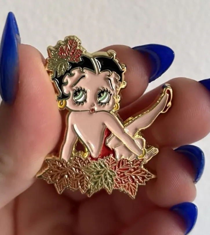 Betty Boop Autumn Leaves Mystery Pin