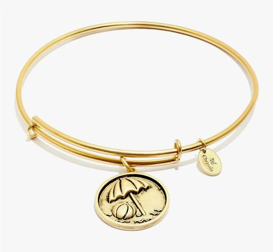 Chrysalis Beach Ball Expandable Bangle bracelet, Gold