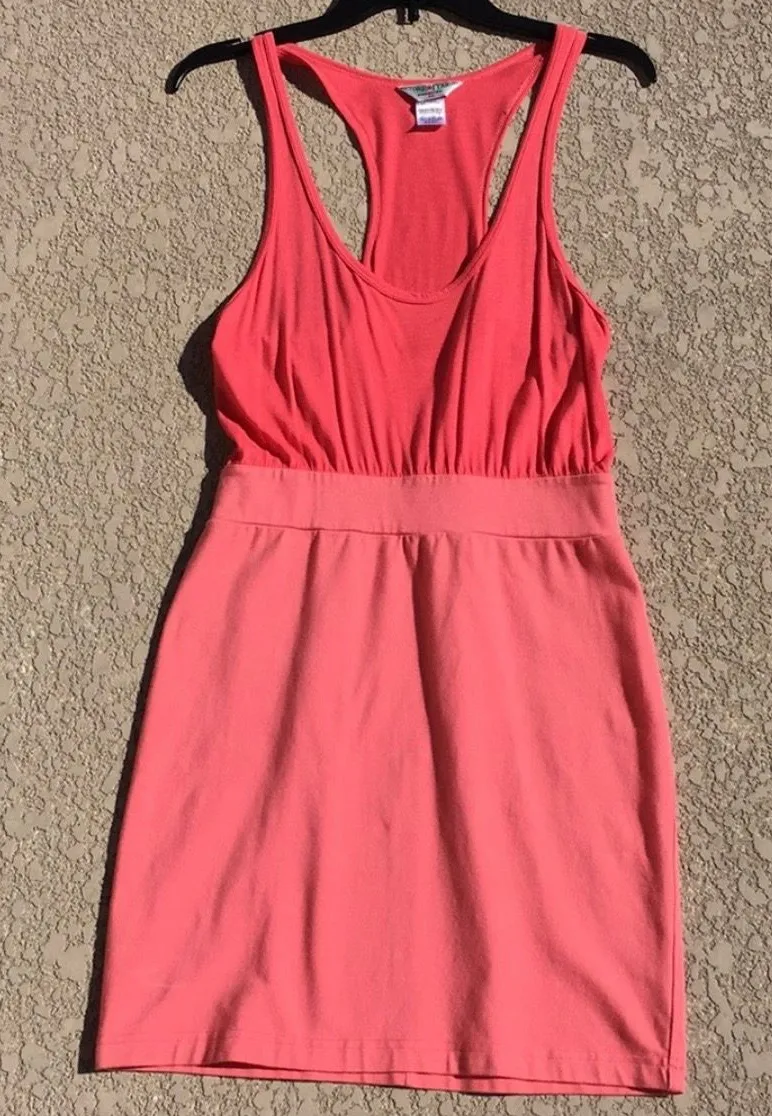 Hard Tail Racer Back Pink Dress size Medium Beach Summer Bodycon