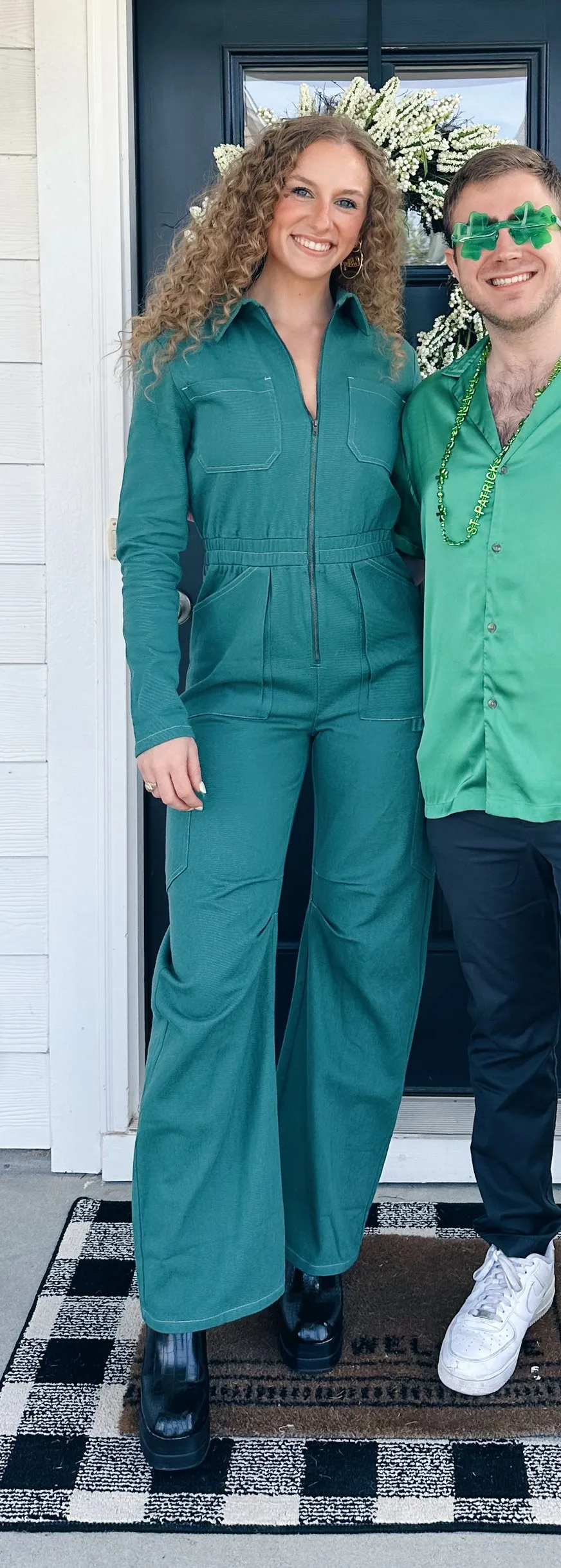 Princess Polly Green Jumpsuit