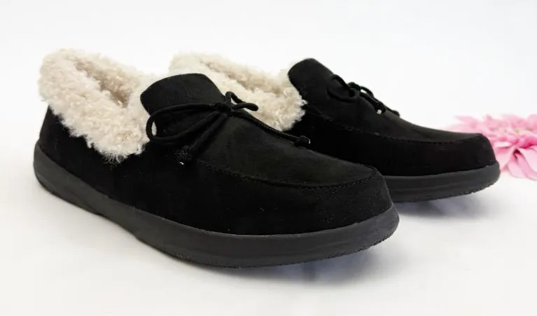 Vionic Claribel Slipper - Women's Cozy Orthotic Arch Support House Slipper Black