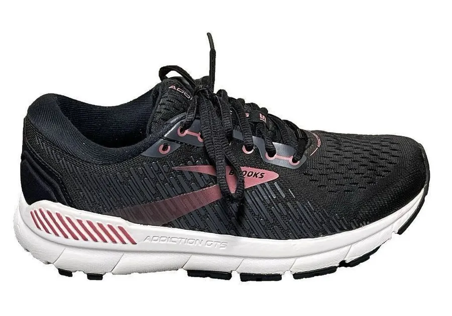 Brooks Addiction GTS 15 Women's Black Narrow Running Shoes Size 7.5 (2A)