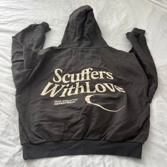 scuffers studios grey pullover hoodie Gray Size L
