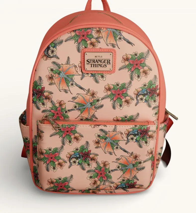Loungefly Stranger Things Floral Mini Backpack Pink Netflix