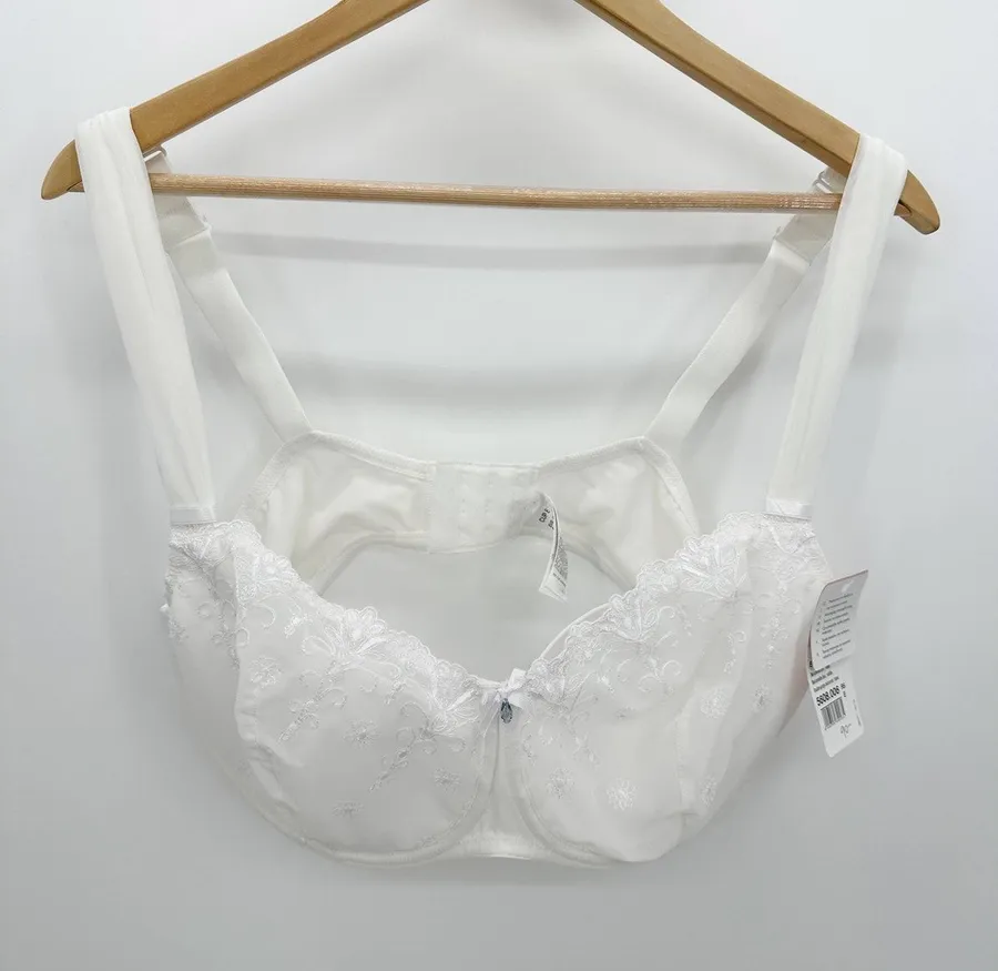 Rosa Faie Edelweiss White Balconette Bra Womens 42E 5608.006 NWT Dainty Coquette Size undefined
