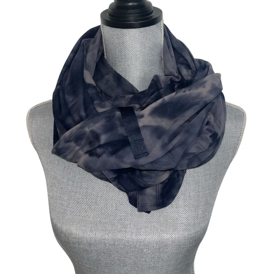 Lululemon Customizable Snap Scarf Diamond Dye Lunar Rock True Navy Rulu