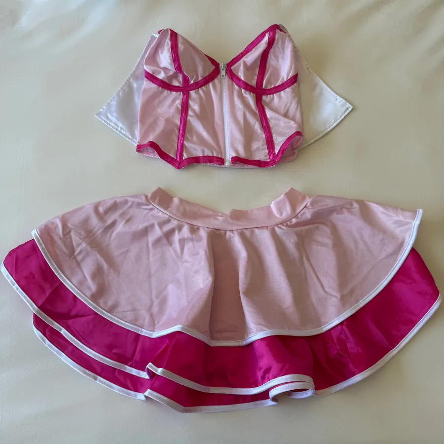 ๐โจ Y2K Cosplay Pink Princess Satin Co
