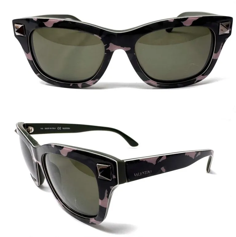 VALENTINO GARAVANI Rockstud safari sunglasses, unisex, made in Italy