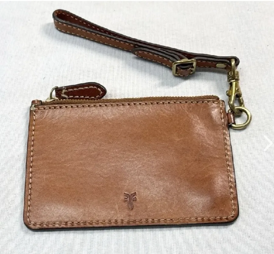Patricia Nash Almeria Leather Credit Card Wristlet Wallet-Tan Bin R