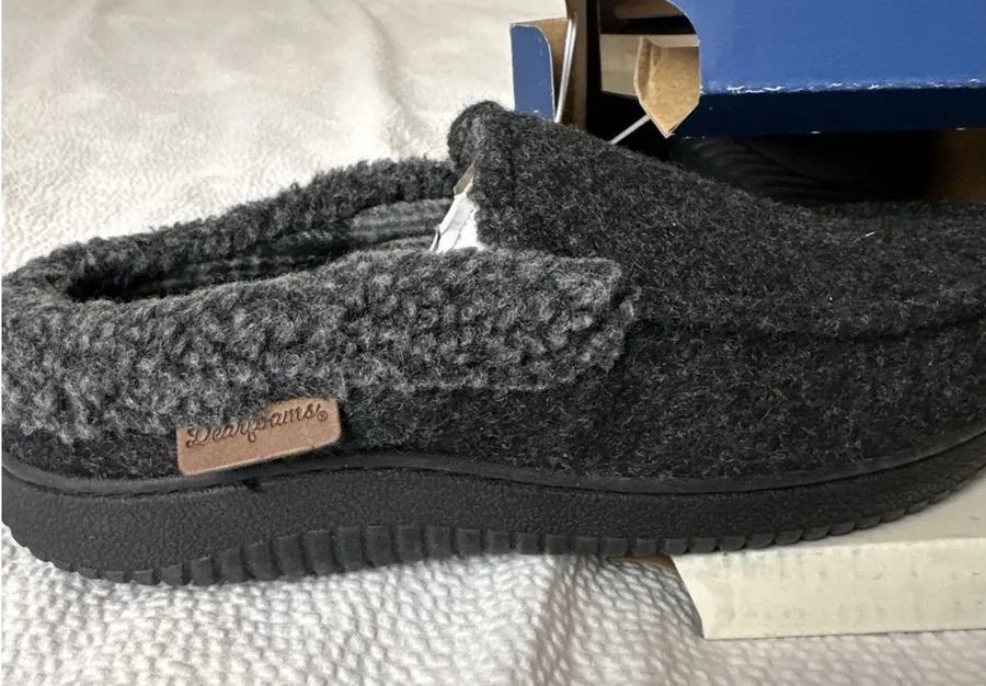 DEARFOAMS Men's Slippers MEMORY FOAM Total Comfort Size S 7-8