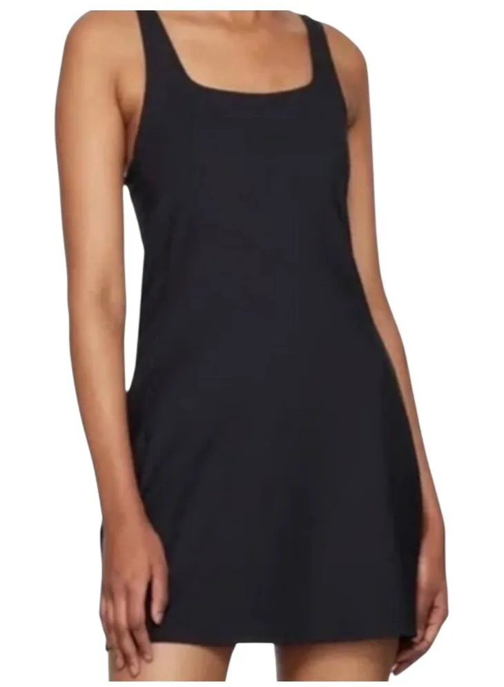 Girlfriend Collective Black Activewear Mini Dress XS