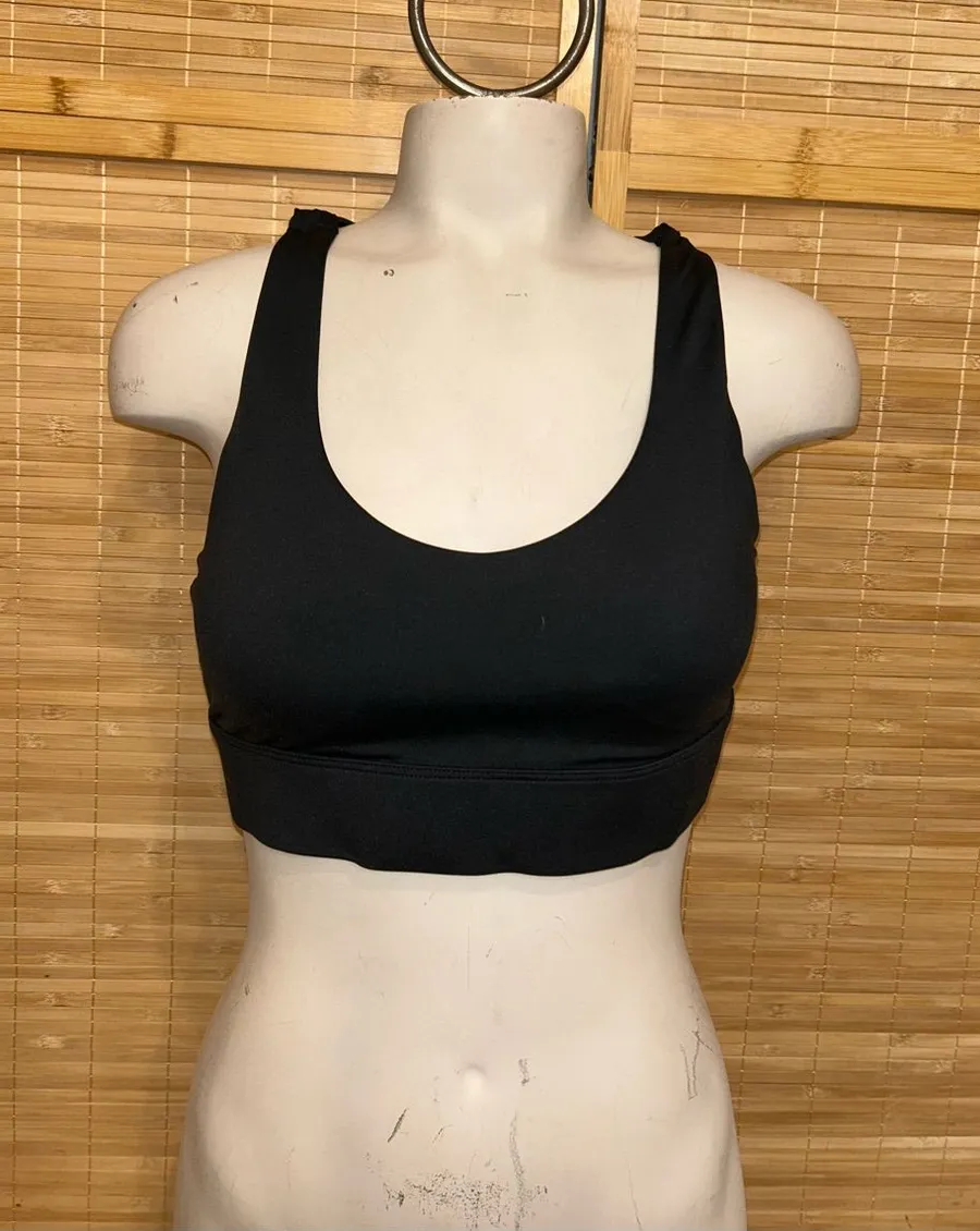 Zyia Active black strappy sports bra workout exercise woman’s size large gym