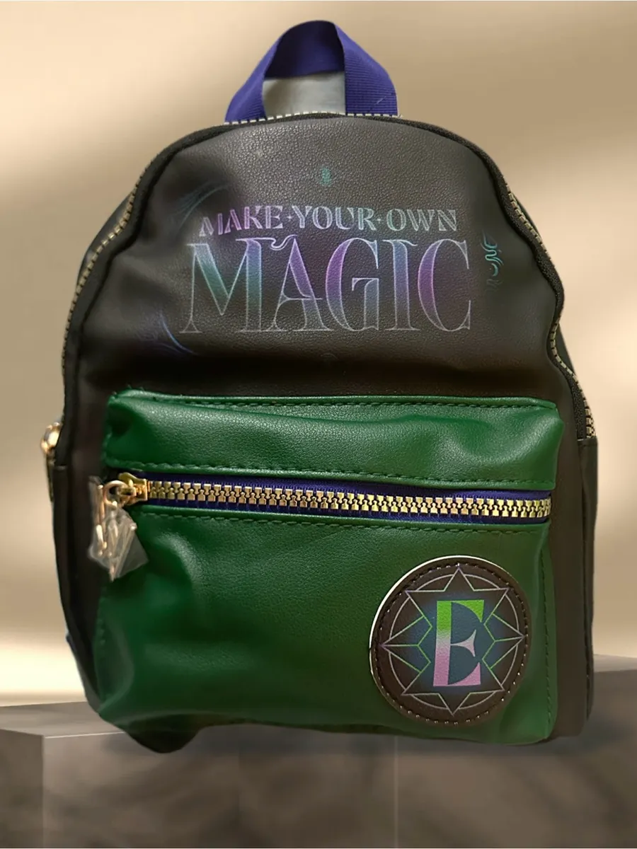 Disney 'Wicked Make Your Own Magic' Black & Green Mini Backpack