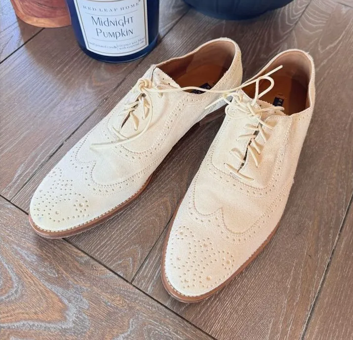 Purple Label - Ralph Lauren Collection Men’s Suede Oxford Shoes Size 8 B