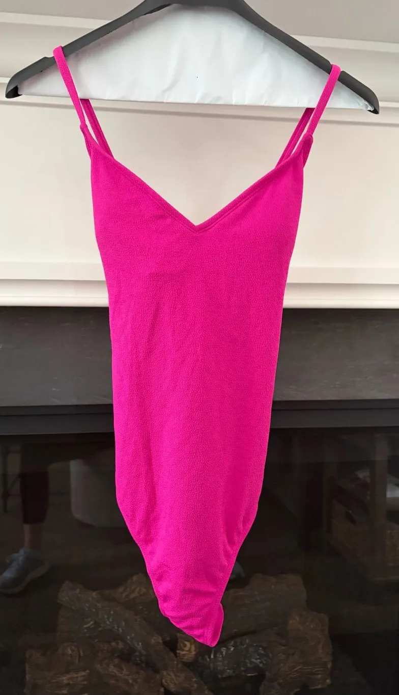 Shade & Shore Hot Pink One-Piece Swimsuit