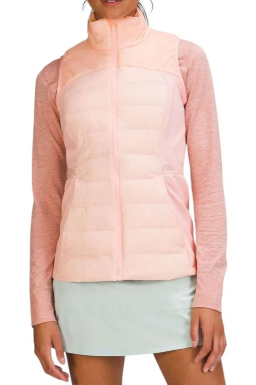 Lululemon Down for It All Vest Pink Mist