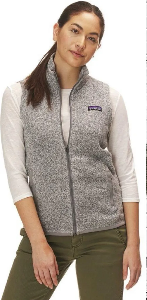 Patagonia Women’s Heather Gray Fleece Vest Size L