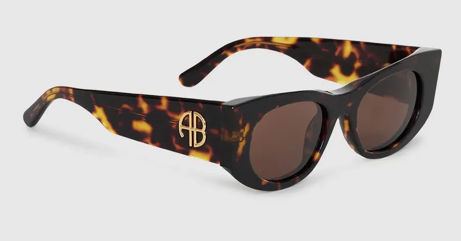 Anine Bing Madrid Sunglasses in Dark Tortoise