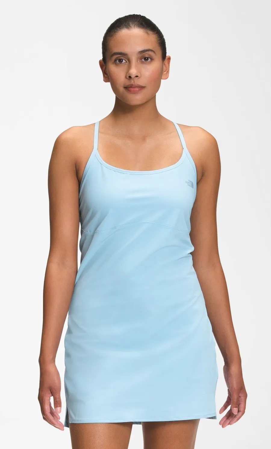 The North Face Arque Racerback Hike Dress Built-In Bodysuit Light Blue