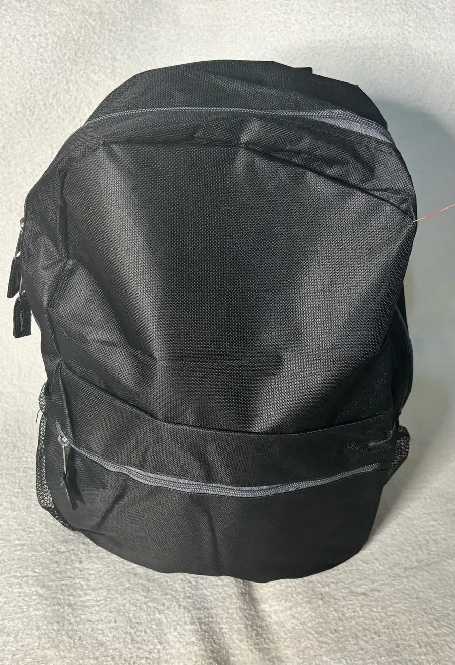 unisex black canvas backpack Casual Travel & Daily Day Pack