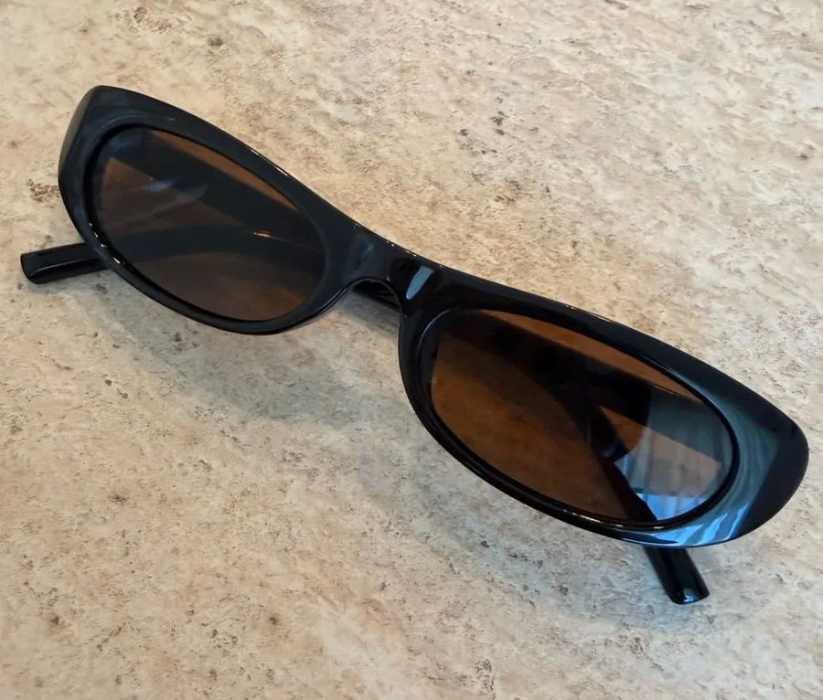 Saint Laurent Black Oval Sunglasses