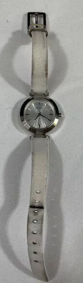 DKNY NY 2403 Women's White Watch With Genuine Leather Band SKU 6078