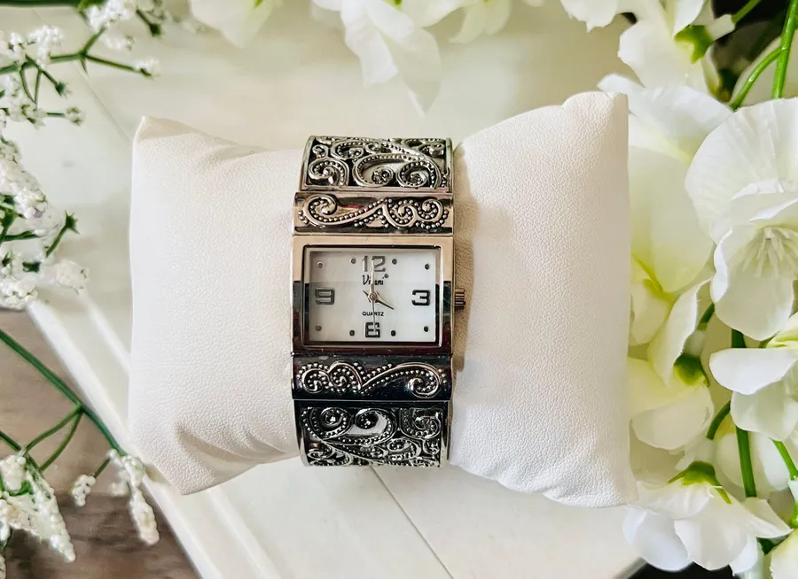 Silver Cuff Watch