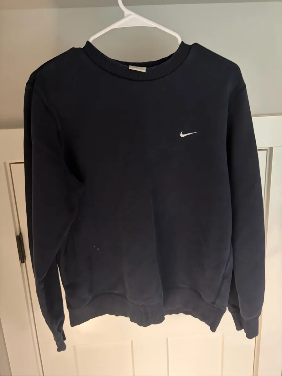 Nike Navy Crewneck Sweatshirt with White Swoosh