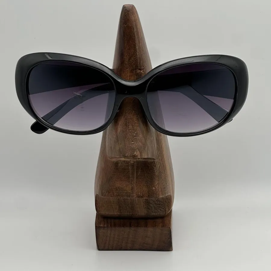 Franco Sarto Black Oversized Sunglasses with Purple Gradient Lenses