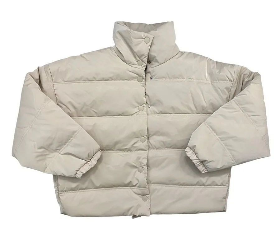 Y2K Wild Fable Iridescent Shine Duvet Puffer Jacket M EUC