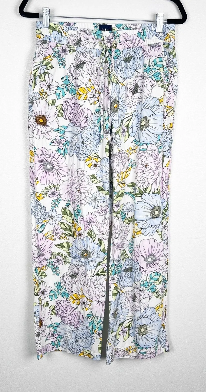 Gap Women's Floral Print Pull On Pants Sz S