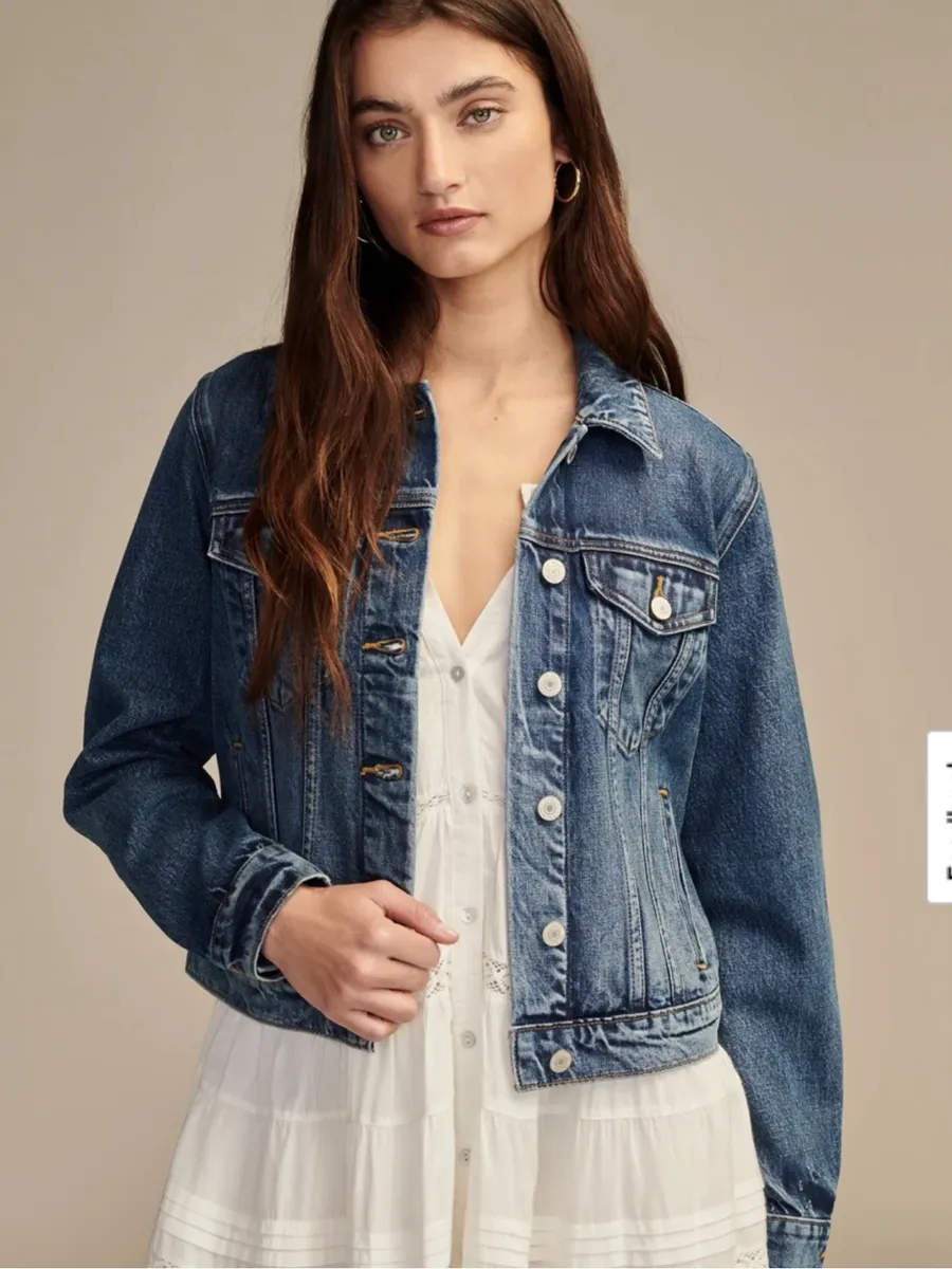Lucky Brand “Tomboy Trucker” Denim Blue Jean Jacket