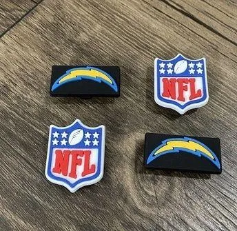Los Angeles Chargers Football Team Charm For Crocs Shoe Charms - 4 Pieces