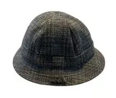 Vintage Irish Donegal Tweed 100% Wool Hand Woven Bucket Textured