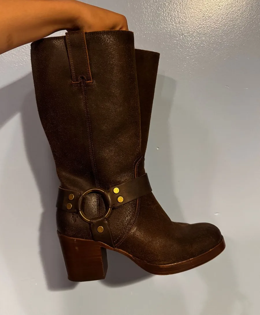 Frye Boots Harnless Leather Bootd