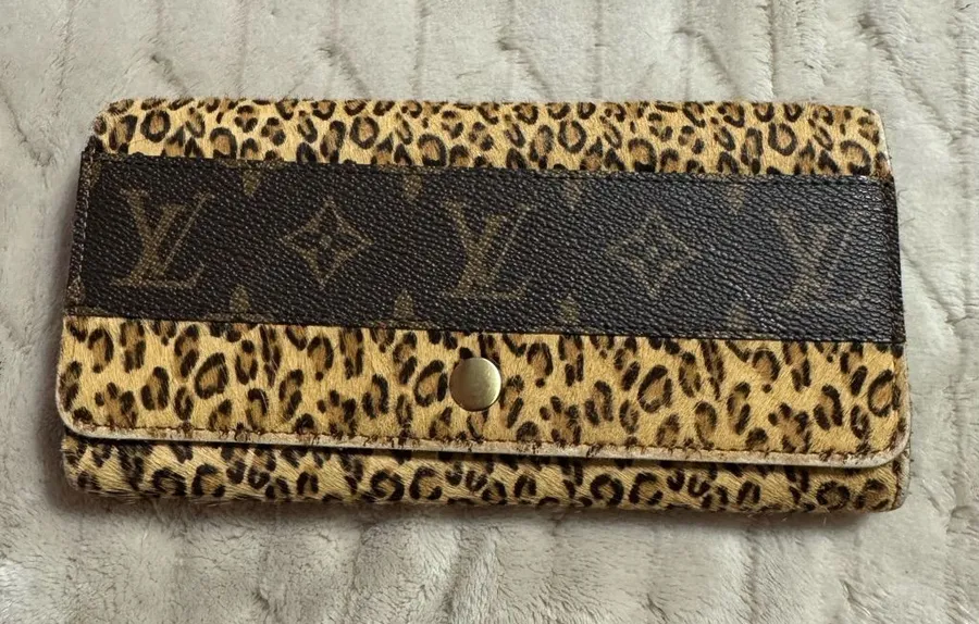 Leopard Monogram Continental Wallet