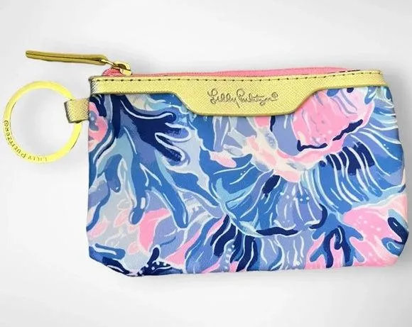 LILLY PULITZER Blue And Pink Shade Seekers ID Case | NWT