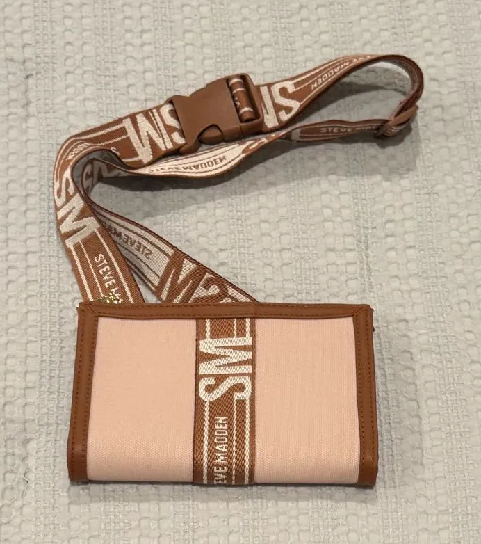Steve Madden Tan and Cream Belt Bag