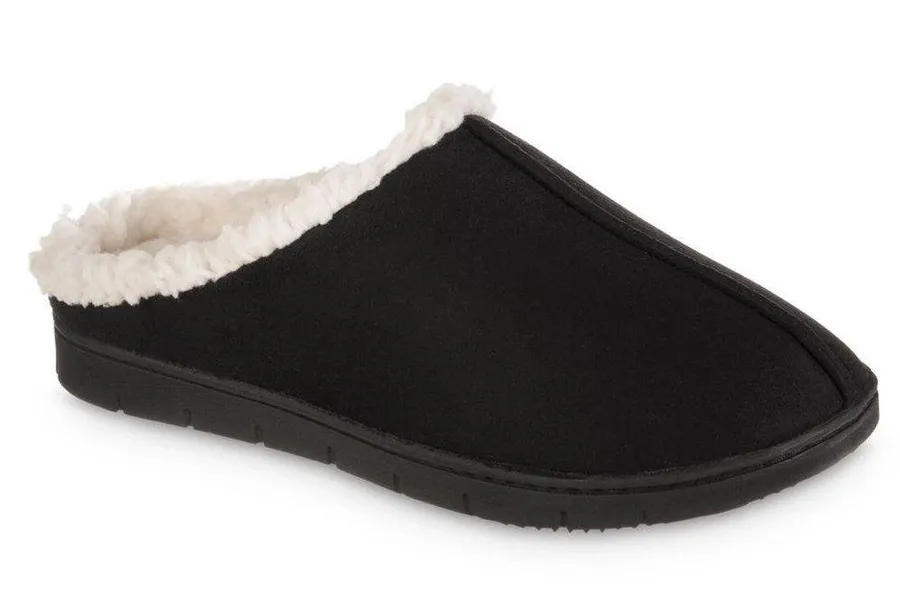Isotoner BLACK Sherpasoft Rory Clog Slippers, Size XL 9.5-10 New w/Tag
