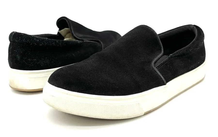 Steve Madden Womens Size 8.5 Suede Slip On Coulter Sneakers Minimalist Classic