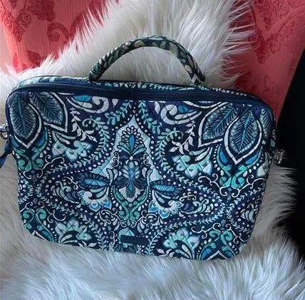 Vera Bradley Laptop Bag - Blue Paisley Design