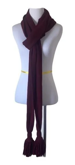 5/$30 đ Maroon womenâsâ tasseled multi way scarf Red