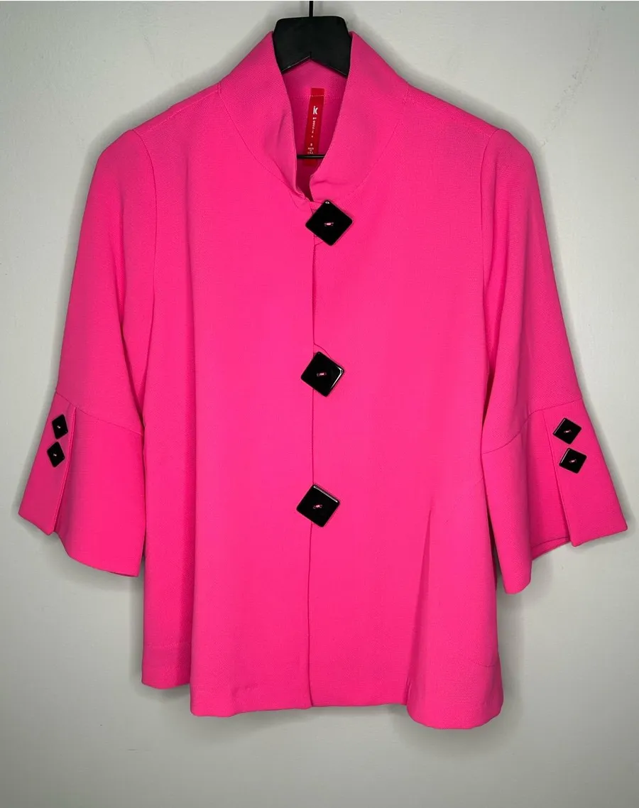 IC By Connie K Pink and Black Jacket Size S