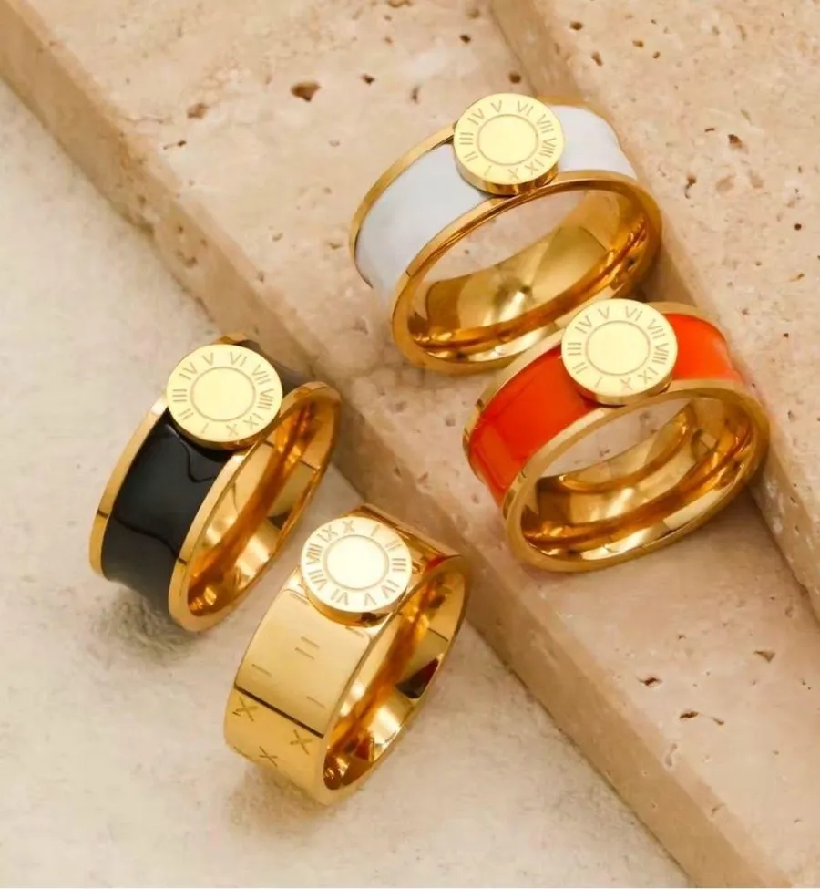 Classic Roman Numeral Ring - Gold Stainless Steel - Size 6 - NWT
