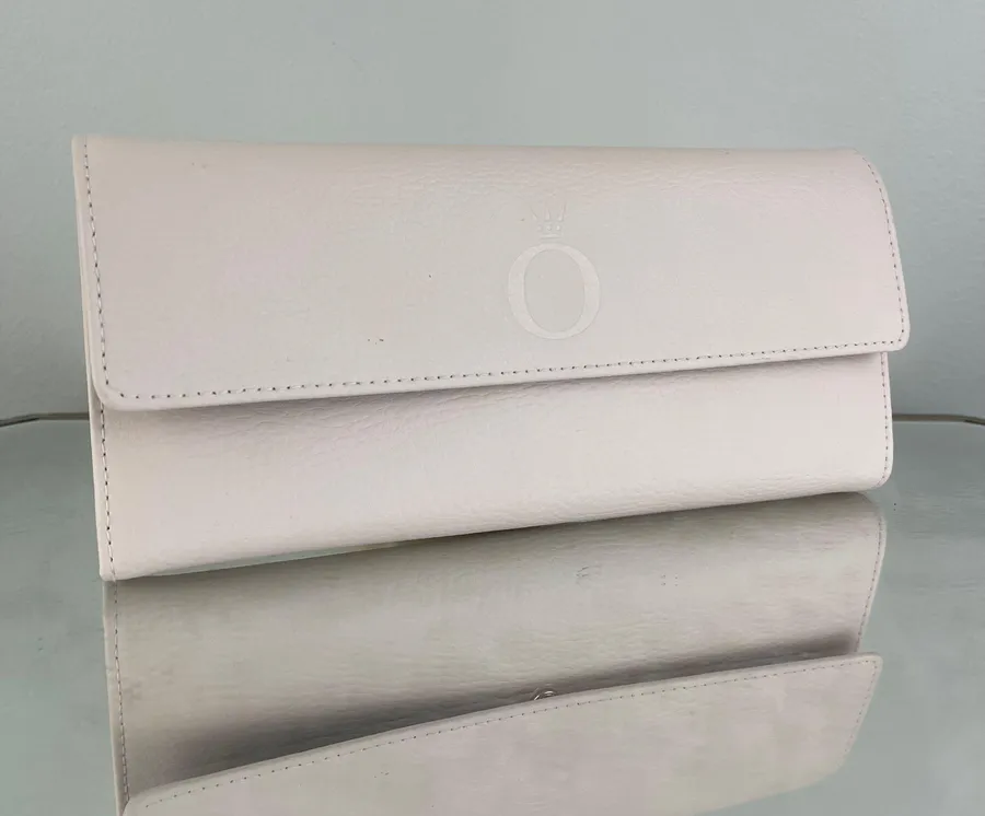 Baby Pink Leather Unforgettable Moments Travel Jewelry Wallet Clutch