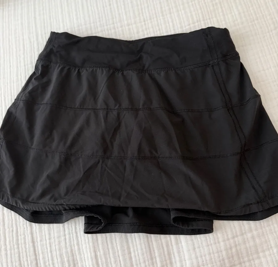 Lululemon Black Pace Rival Skirt Tall 4